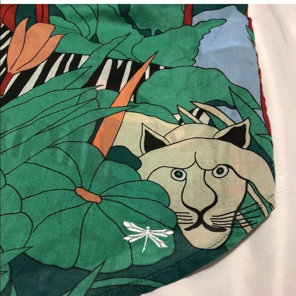 ⬇️$22 Talbots Jungle Tropical print blouse top - Picture 5 of 8